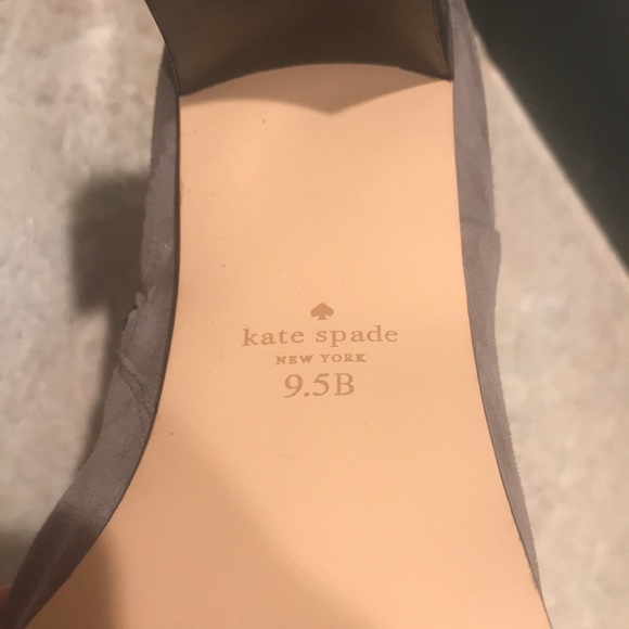 Kate Spade! Madelaine Hare Grey Strap Heeled Suede Booties NWT/NIB! - Picture 15 of 16